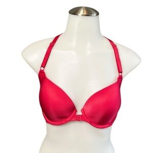 32 DD Red Victorias Secret Lined Demi Bra